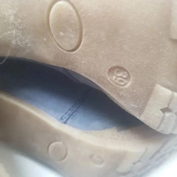 BROWNS smoky blue  lace up heeled shoes tan 39 - Picture 7 of 10